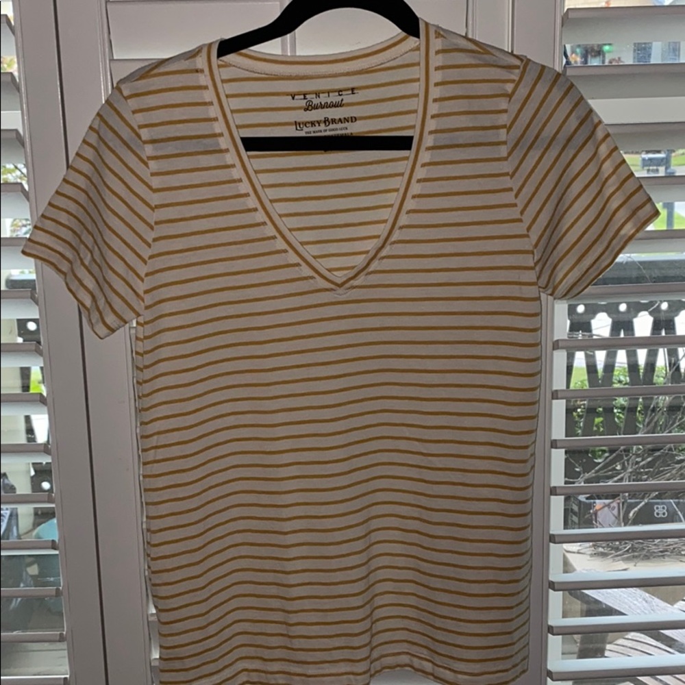 Lucky Brand Venice Burnout tee S